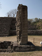 Stela A in the Grand Plaza at Copan - copan mayan ruins,copan mayan temple,mayan temple pictures,mayan ruins photos